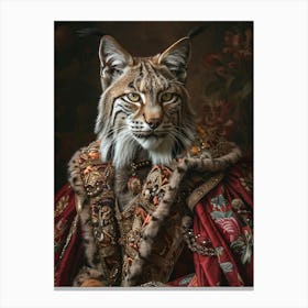 Royal Rococo Lynx Canvas Print