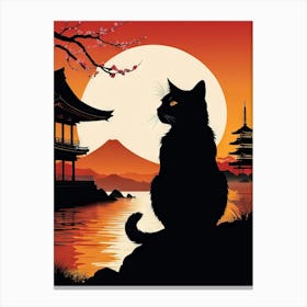 Japan Cat Art 11 Canvas Print