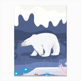 Cute Polar Bear Canvas Print