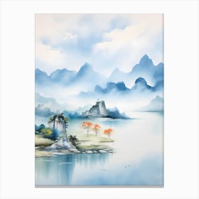 Chinese Landscape Painting Canvas Print