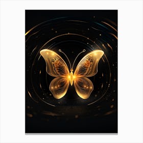 Golden Butterfly 43 Canvas Print