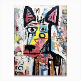 Neo-Expressionist Woofs: Dog Canvas Print