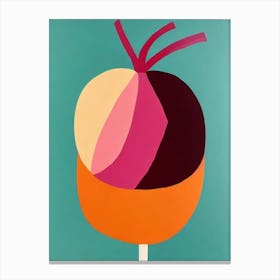 Beetroot 2 Bold Graphic vegetable Canvas Print