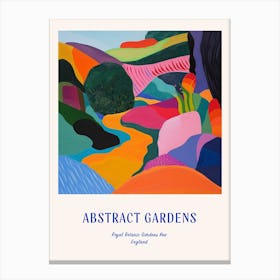 Colourful Gardens Royal Botanic Gardens Kew United Kingdom 3 Blue Poster Canvas Print