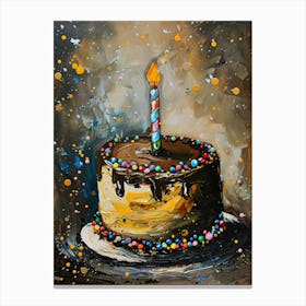 Birthday Cake 13 Canvas Print