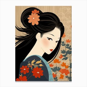 Ukiyo Beauty Japanese Style 11 Canvas Print
