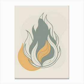 Flames Of Fire 2 Canvas Print