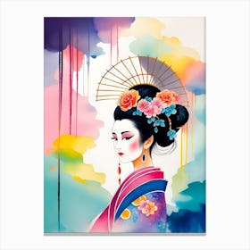 Geisha 10 Canvas Print