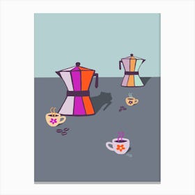 Coffee Addict Canvas Print