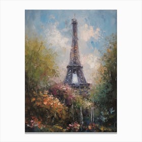 Eiffel Tower Paris France Pissarro Style 19 Canvas Print