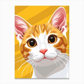 Portrait Of A Cat 1 Canvas Print