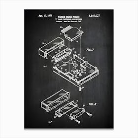 Video Game Cartridge Patent Print Vintage Video Game Patent Tv Video Game Patent Classic Tv Game Poster Video Game Art Eg0271 Canvas Print