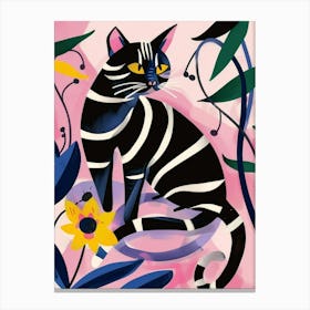 Striped Cat 12 Canvas Print