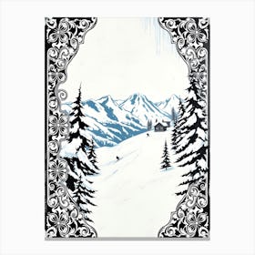 Snow Scene Canvas Print