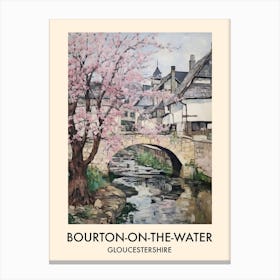 Bourton On The Water (Gloucestershire) Painting 6 Travel Poster Canvas Print