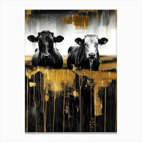 Cows Art Canvas Print