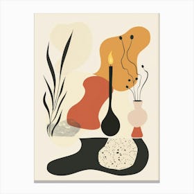 Abstract Objects Collection Flat Illustration 10 Canvas Print