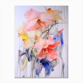 Abstract Flower Painting Gladiolus 1 Canvas Print