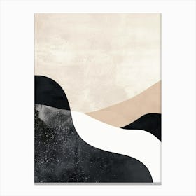 Monochrome Motion Minimalist Style Canvas Print