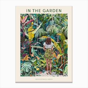 In The Garden Poster Naples Botanical Garden 3 Canvas Print