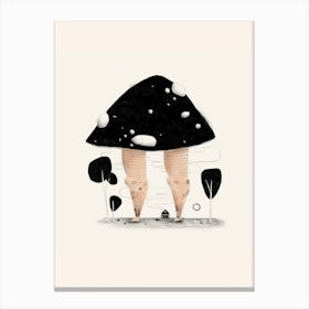 Mushroom Legs Canvas Print