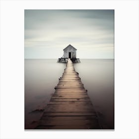 Pier In The Middle Of The Ocean Canvas Print