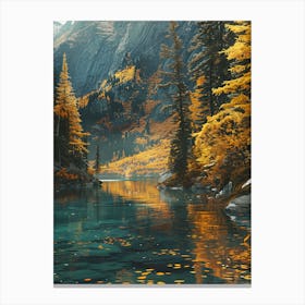 Autumn Lake Canvas Print