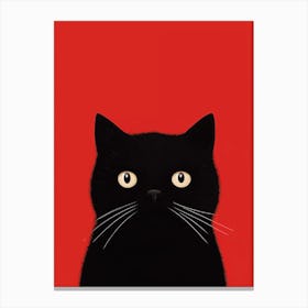 Black Cat Canvas Print Canvas Print