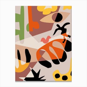 Jumpy Abstract Collage Canvas Print