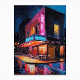 Neon Nightclub Canvas Print