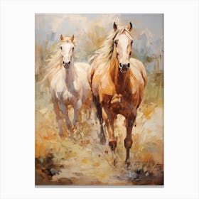 Horses Painting In Outback, Australia 3 Canvas Print
