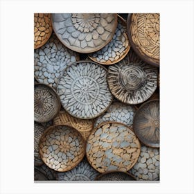 Collection Of Plates 3 Canvas Print