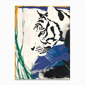 Tiger 2 Cut Out Collage Canvas Print