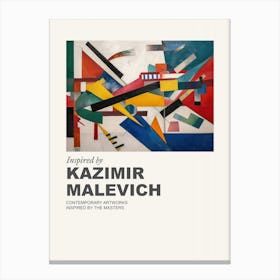 Museum Poster Inspired By Kazimir Malevich 3 Canvas Print
