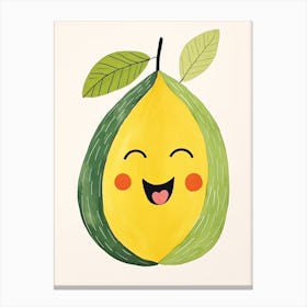 Friendly Kids Avocado Canvas Print