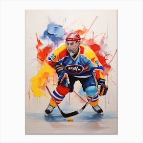 Hockey Player Canvas Print