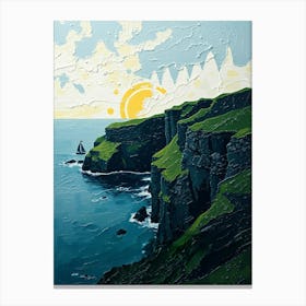 Sunset At Cliffs Of Moher Canvas Print