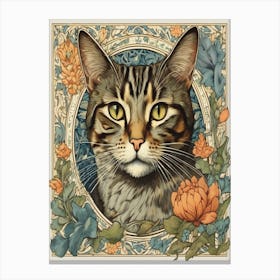 William Morriss Cat Canvas Print