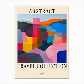 Abstract Travel Collection Poster Angola 5 Canvas Print