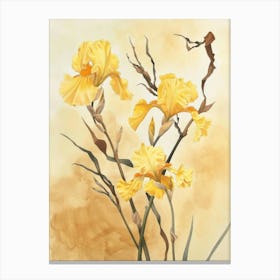 Yellow Iris 2 Canvas Print