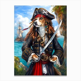 Pirate Dog Canvas Print