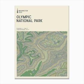 Olympic National Park Series Washington Usa Canvas Print