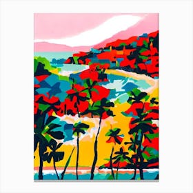 Boracay Beach, Philippines Hockney Style Canvas Print