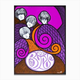 Vintage Of The Byrds 1967 Poster Canvas Print