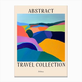 Abstract Travel Collection Poster Belarus 4 Canvas Print