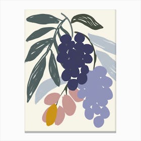 Grapes Close Up Illustration 1 Canvas Print