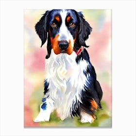 Gordon Setter 3 Watercolour dog Canvas Print