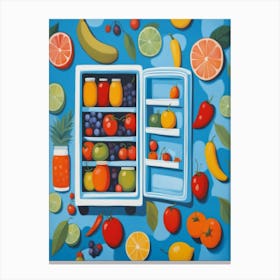 Open Refrigerator 1 Canvas Print