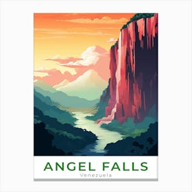 Venezuela Angel Falls Travel 2 Canvas Print