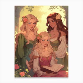 Three Princesses Canvas Print